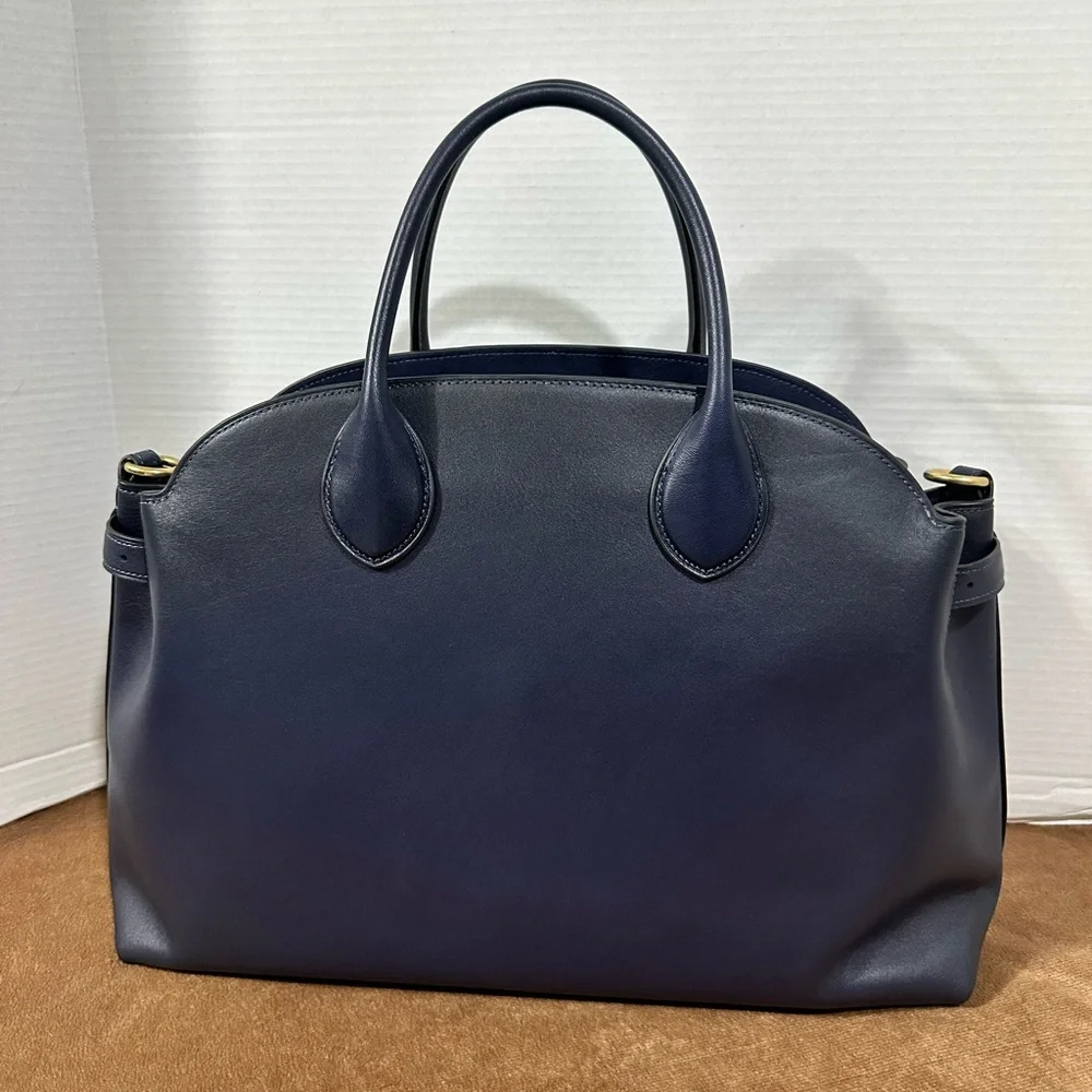 Coach Navy Soft Empire Carryall 40 - Picture 3 of 11